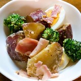 薩摩芋と卵とブロッコリーのマスタードサラダ